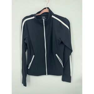 NWT YPB Studio Flex Track Jacket Women's Large Black Full Zip Winter Outdoor